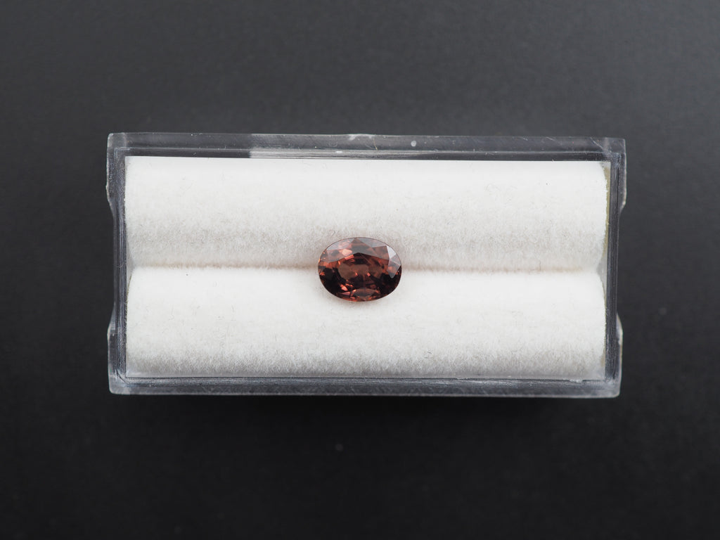 Red Zircon Faceted Gemstone 7.9x6.1 mm Approximately 2.06 Carat (GTG-Z-3)