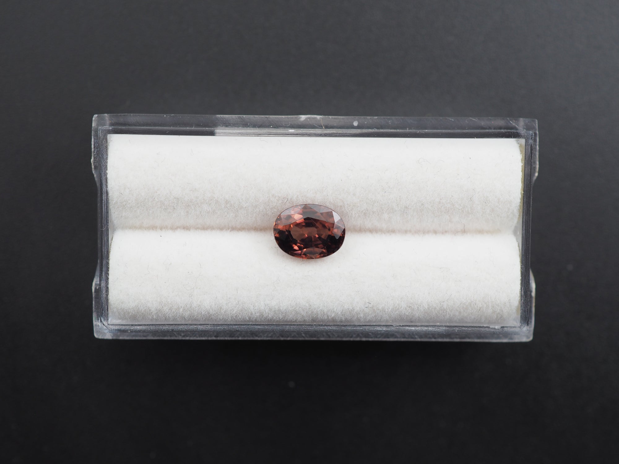 Red Zircon Faceted Gemstone 7.9x6.1 mm Approximately 2.06 Carat (GTG-Z-3)