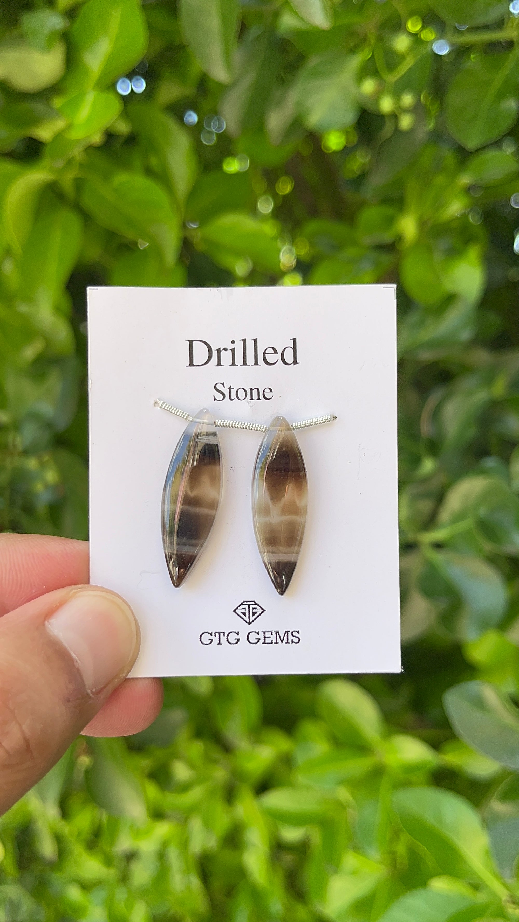 Suleimani Agate, Cabochon Drilled 29x9 mm Approximately 16 Carat (GTG-DMS-2)