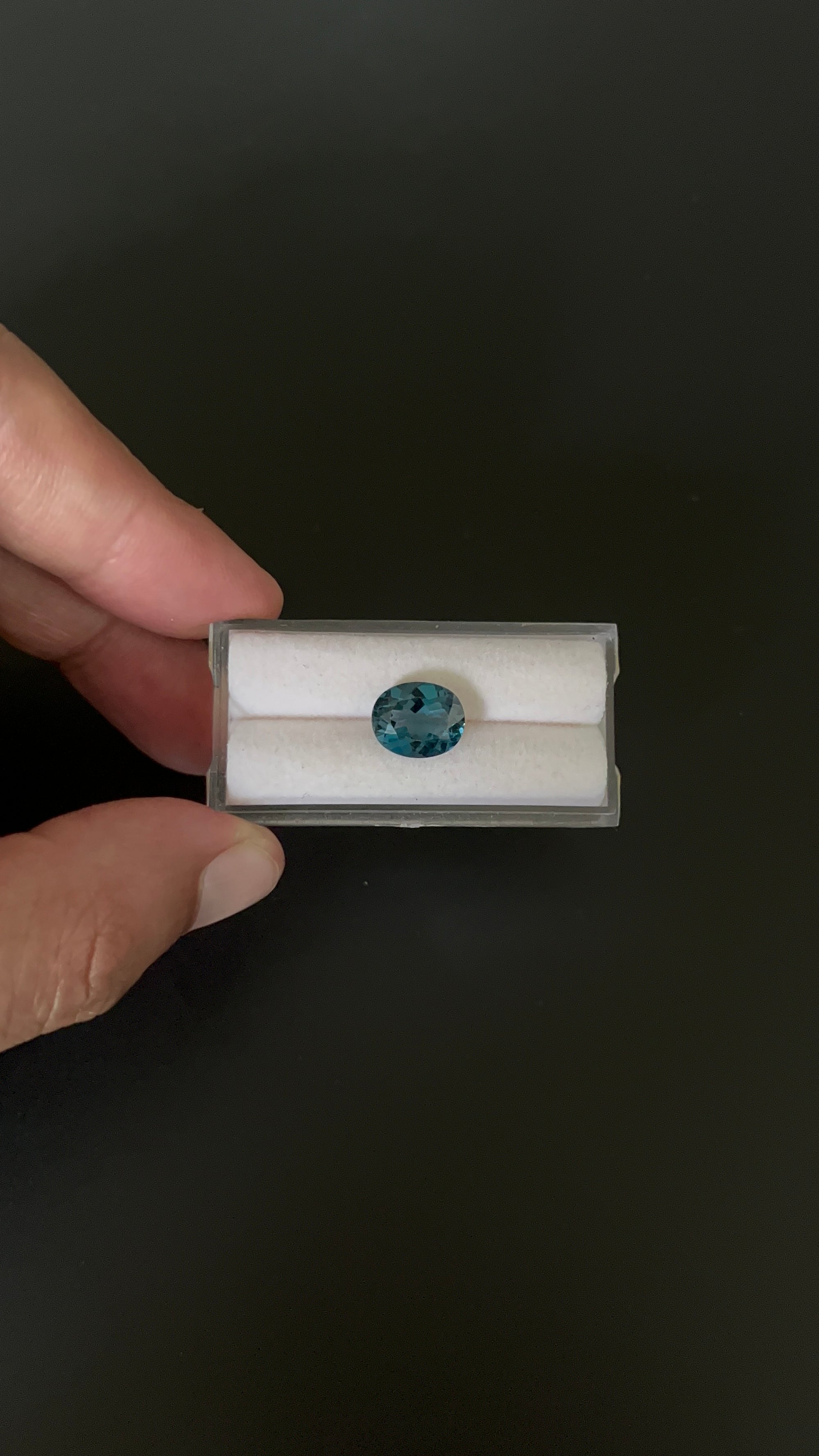 London Blue Topaz Faceted 11.1x9.1 mm Single piece Approximately 4.40 Carat (GTG-TO-89)
