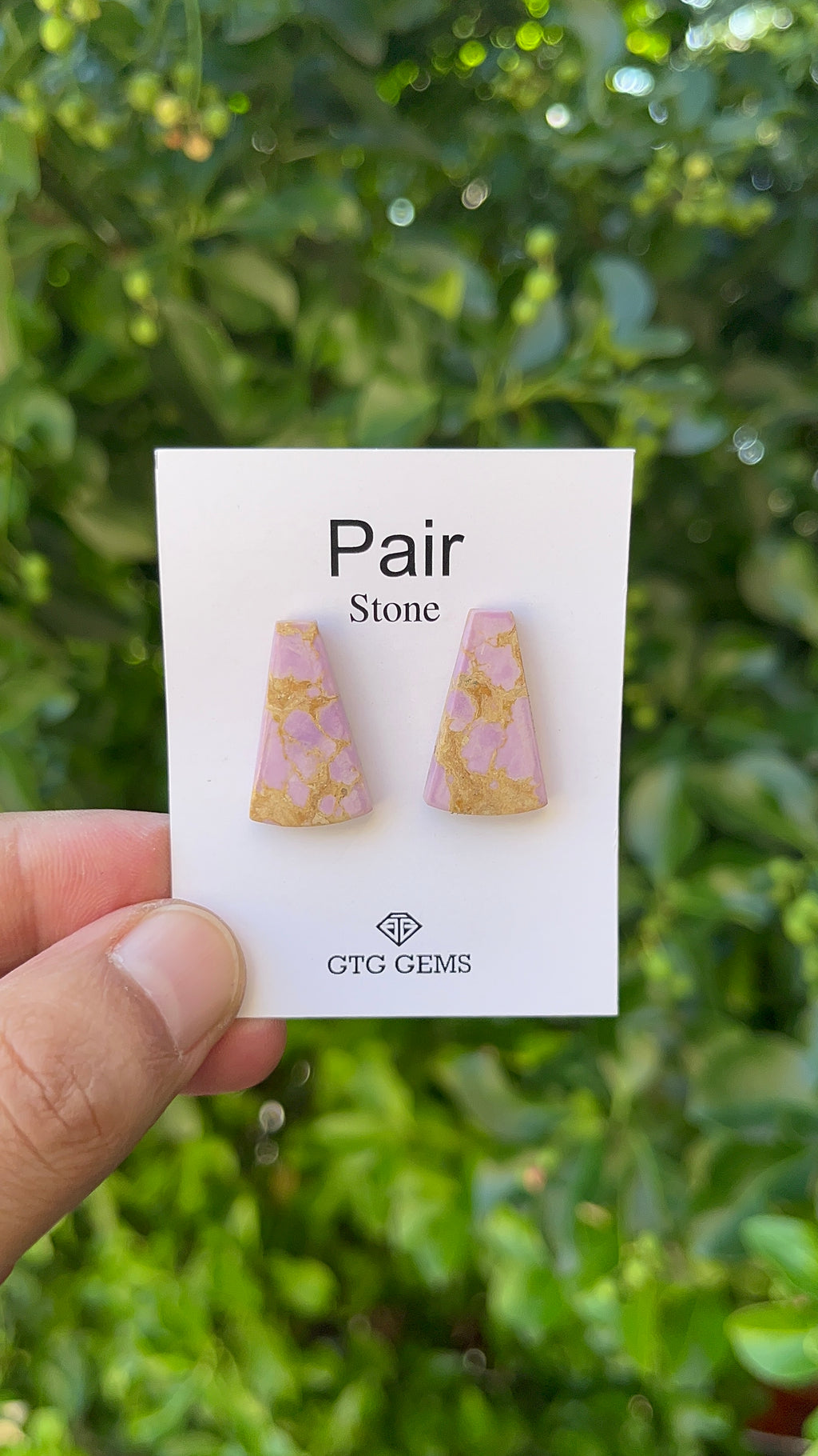 Phosphosiderite Matching Cabochon 23x14 mm, Approximately 16 Carat (GTG-MPC-12)