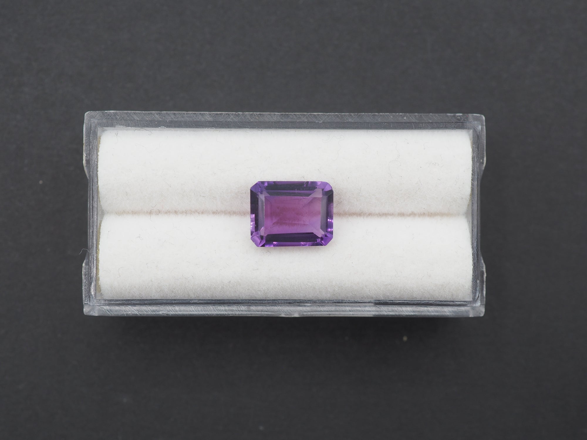 Amethyst Faceted  10x8 mm Single Piece Approximately 3 Carat (GTG-AM-62)