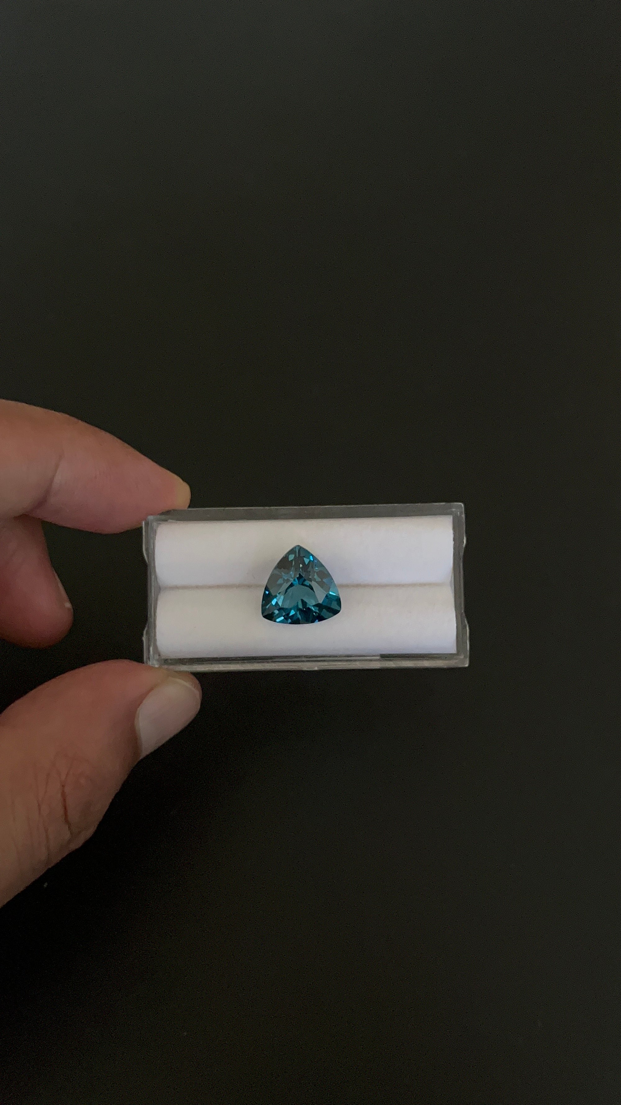 London Blue Topaz Faceted 12.1x12.1 mm Single piece Approximately 6.73 Carat (GTG-TO-103)