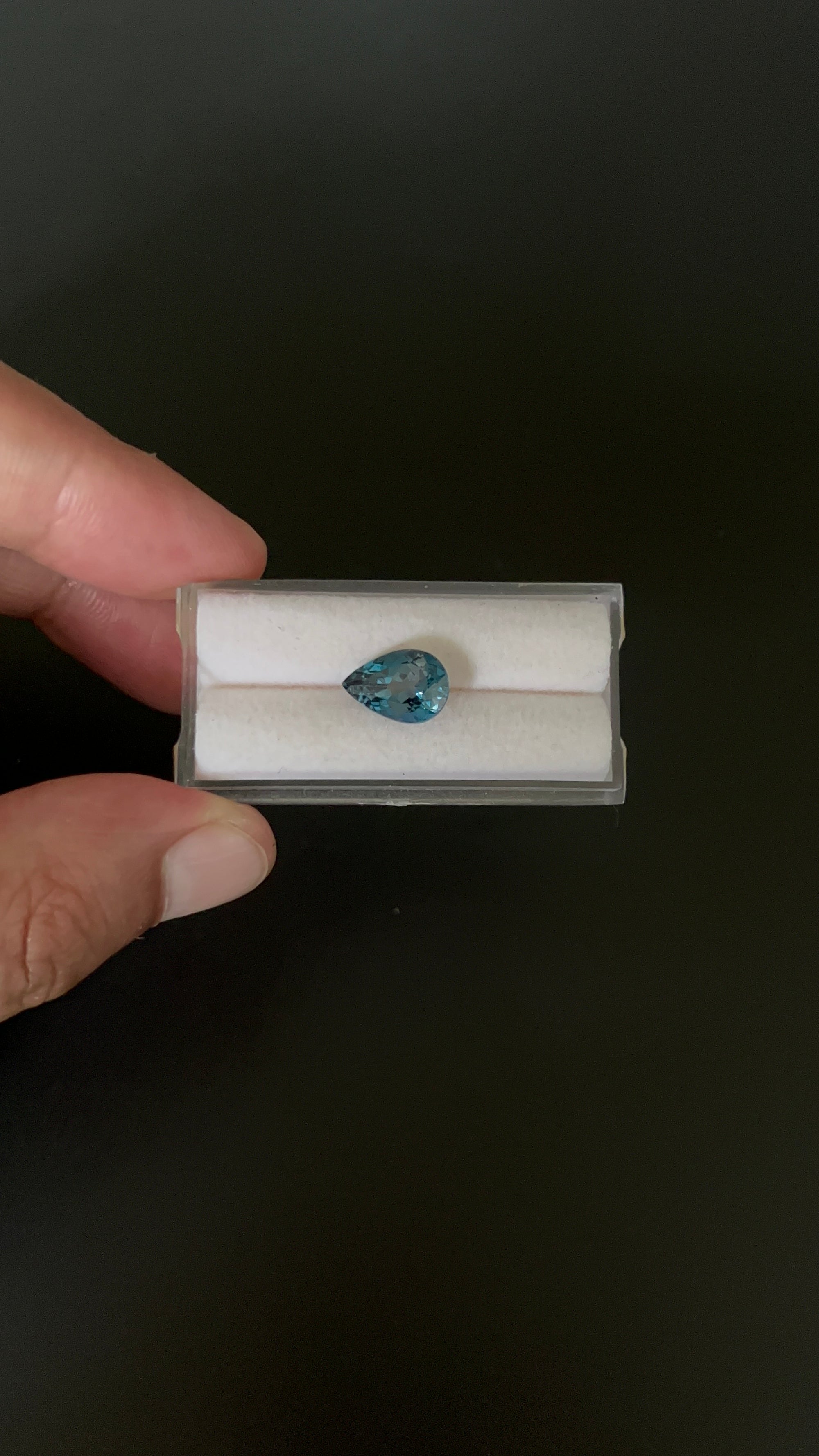 London Blue Topaz Faceted 11.7x8.2 mm Single piece Approximately 4 Carat (GTG-TO-90)