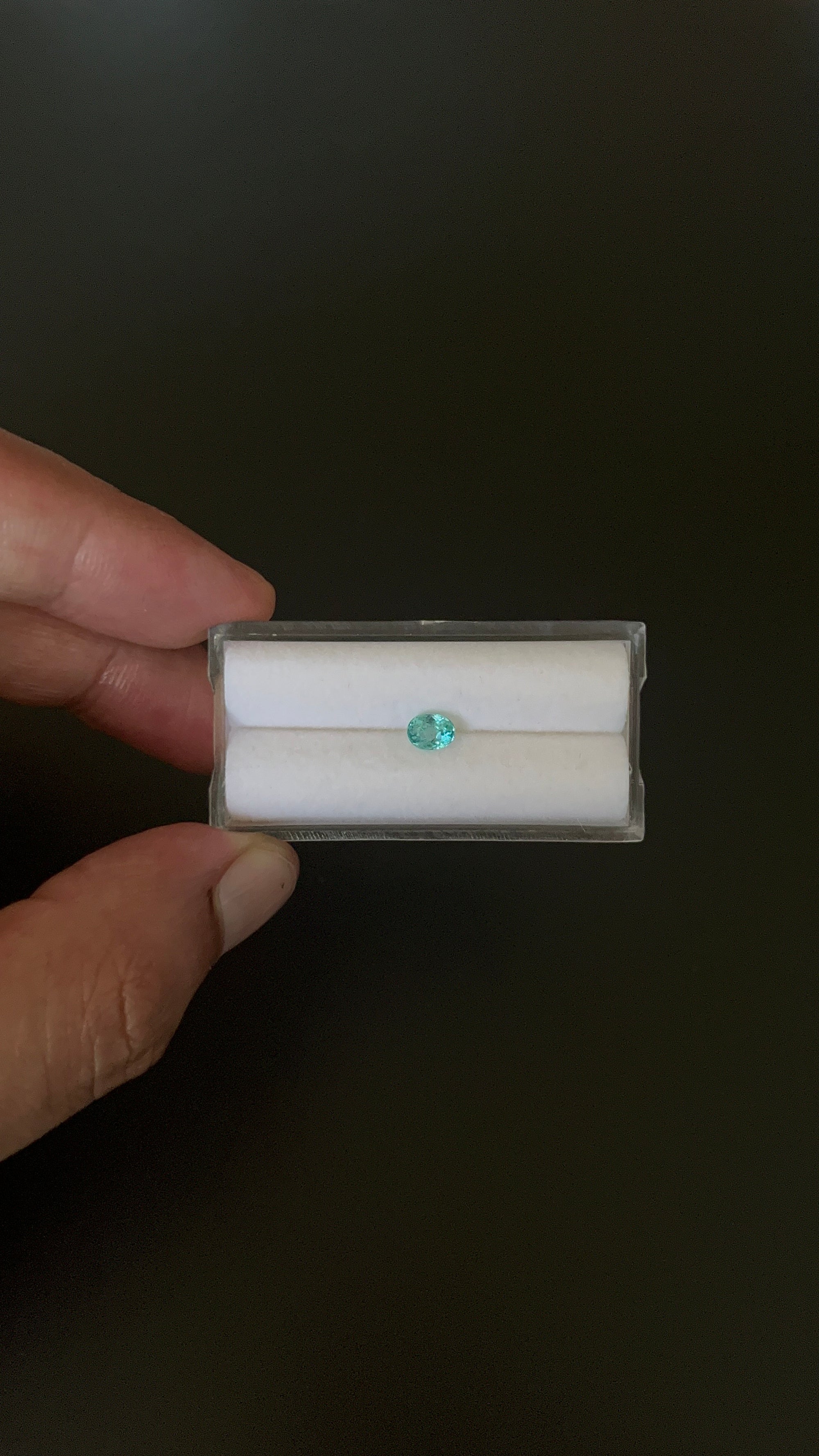 Natural Blue Apatite Faceted 5.5x4.2 mm Approximately .51 Carat (GTG-AP-100)