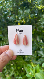 Rhodochrosite 23x11mm Matching Pair Cabochon Approximately 22.50 Carat (GTG-MCR-14)