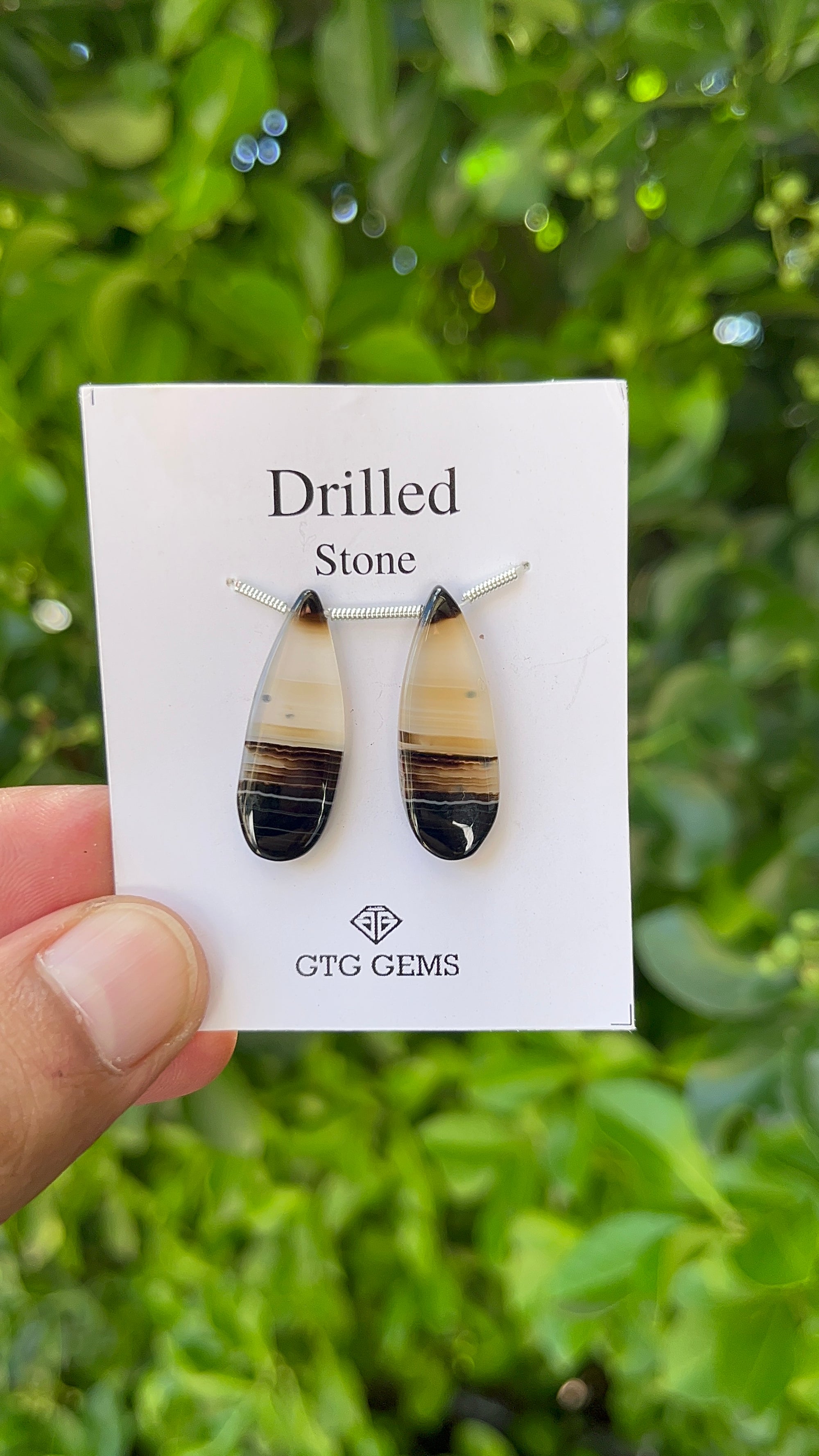 Suleimani Agate, Cabochon Drilled 27x10 mm Approximately 16 Carat (GTG-DMS-15)