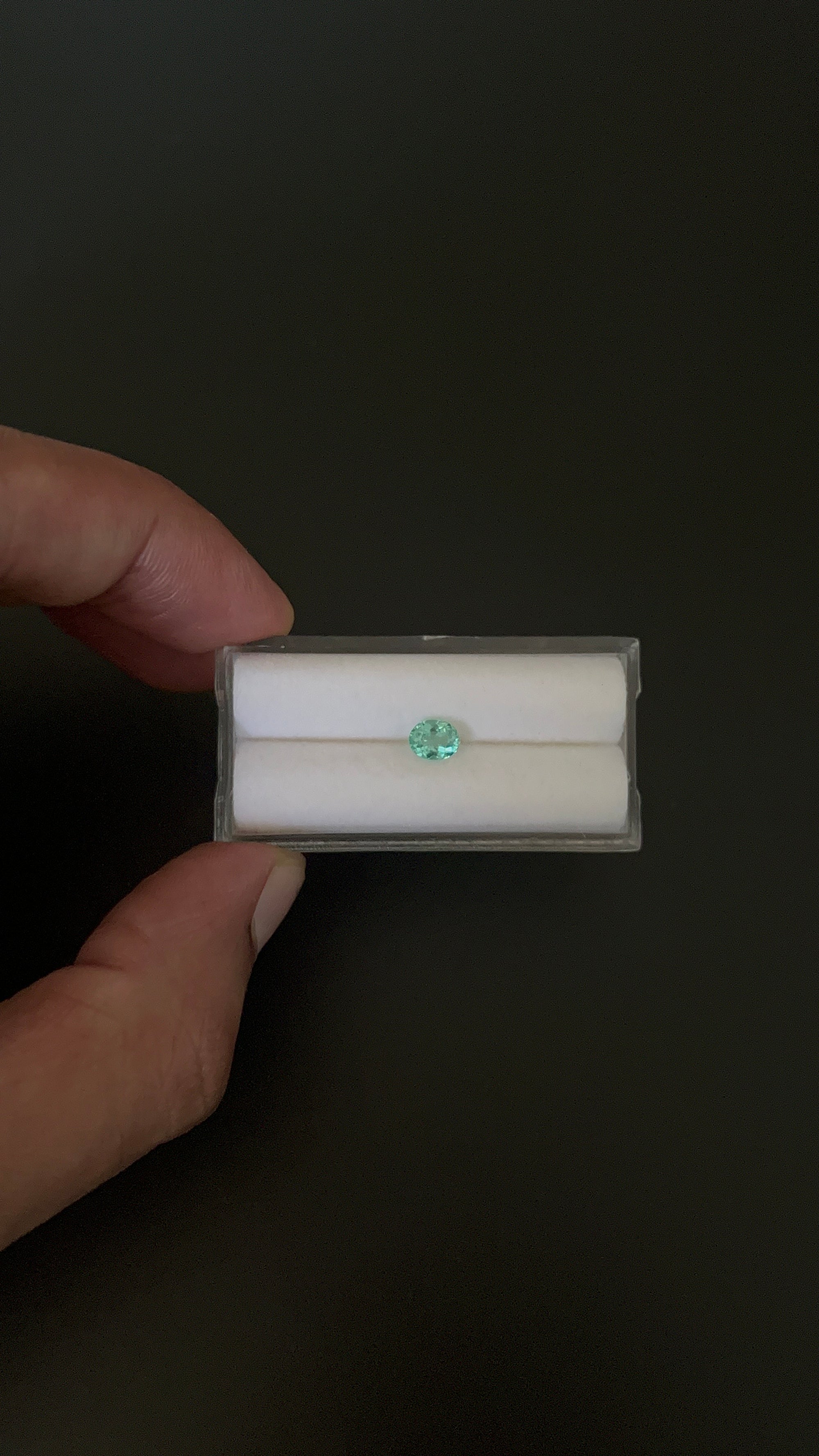 Natural Blue Apatite Faceted 6x4.8 mm Approximately .55 Carat (GTG-AP-102)