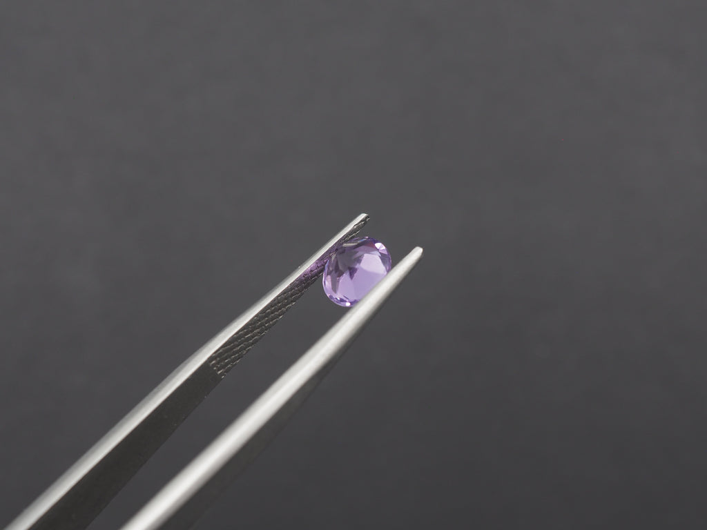 Amethyst Faceted 6 mm Matching Pair Approximately 1.40 Carat (GTG-AM-65)