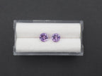 Amethyst Faceted 6 mm Matching Pair Approximately 1.40 Carat (GTG-AM-65)