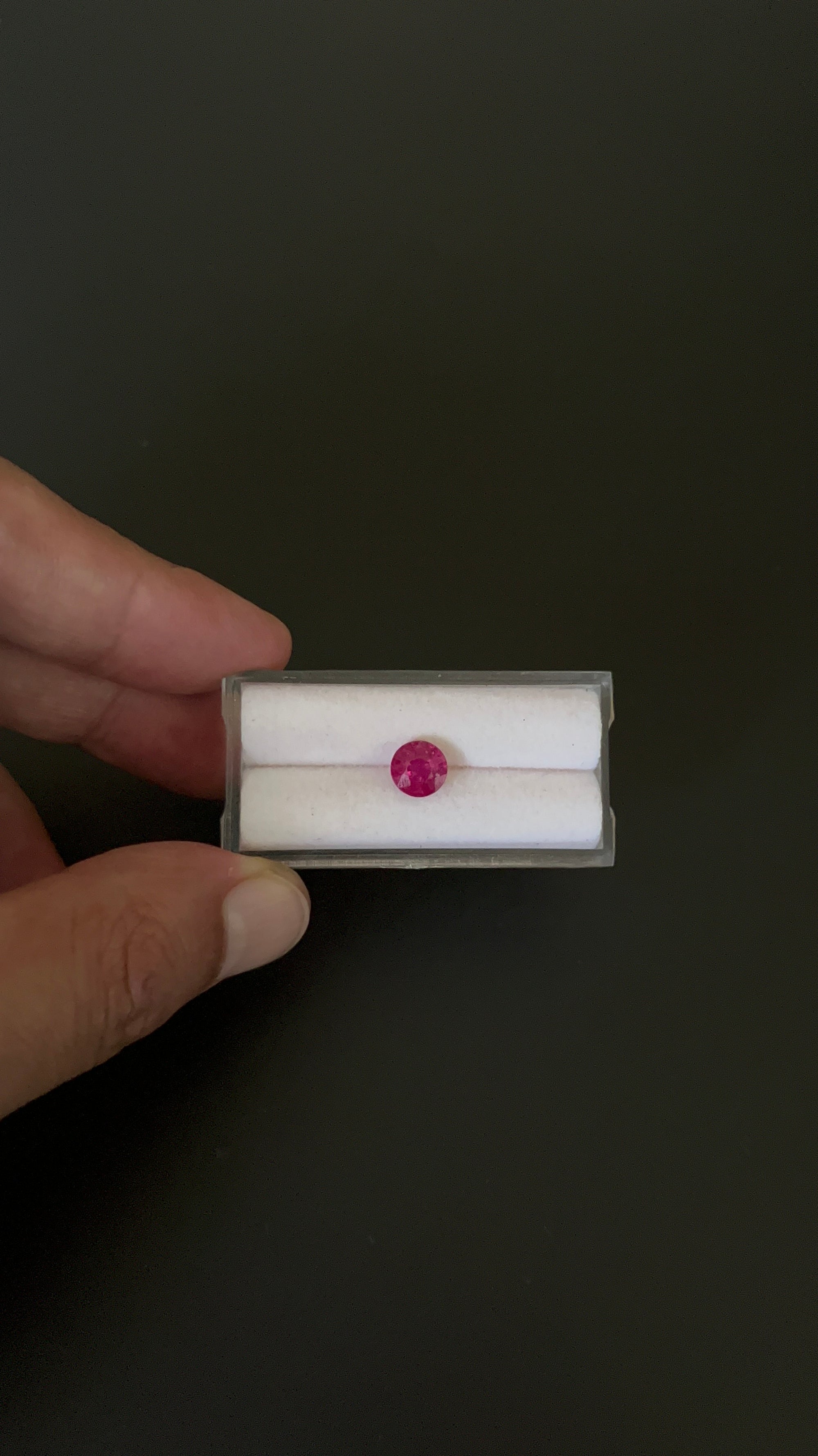 Ruby Faceted Gemstone 7.2 mm