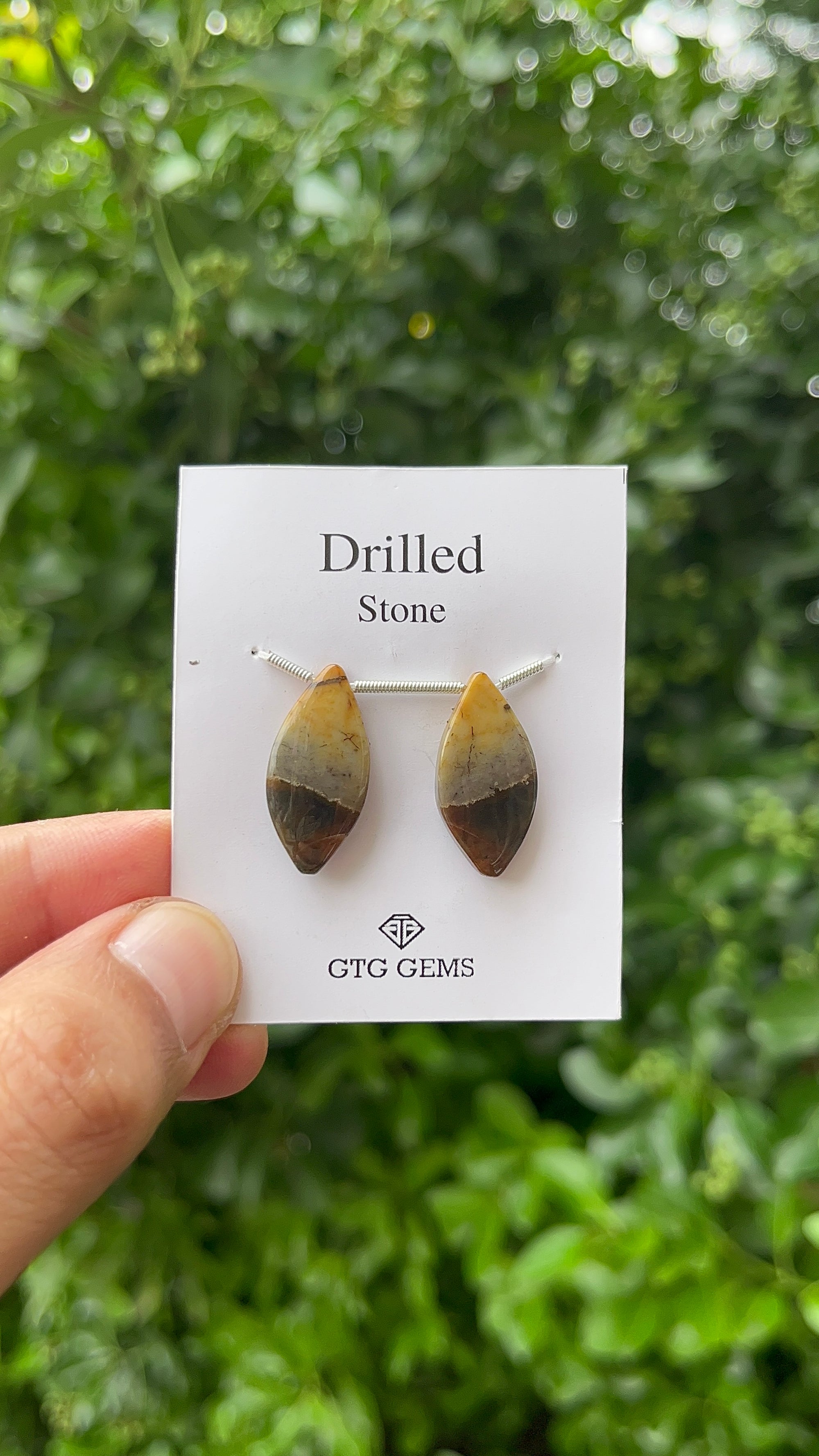 Mookaite Jasper, Drilled Cabochon 23x11 mm Approximately 16 Carat (GTG-DMJ-2)