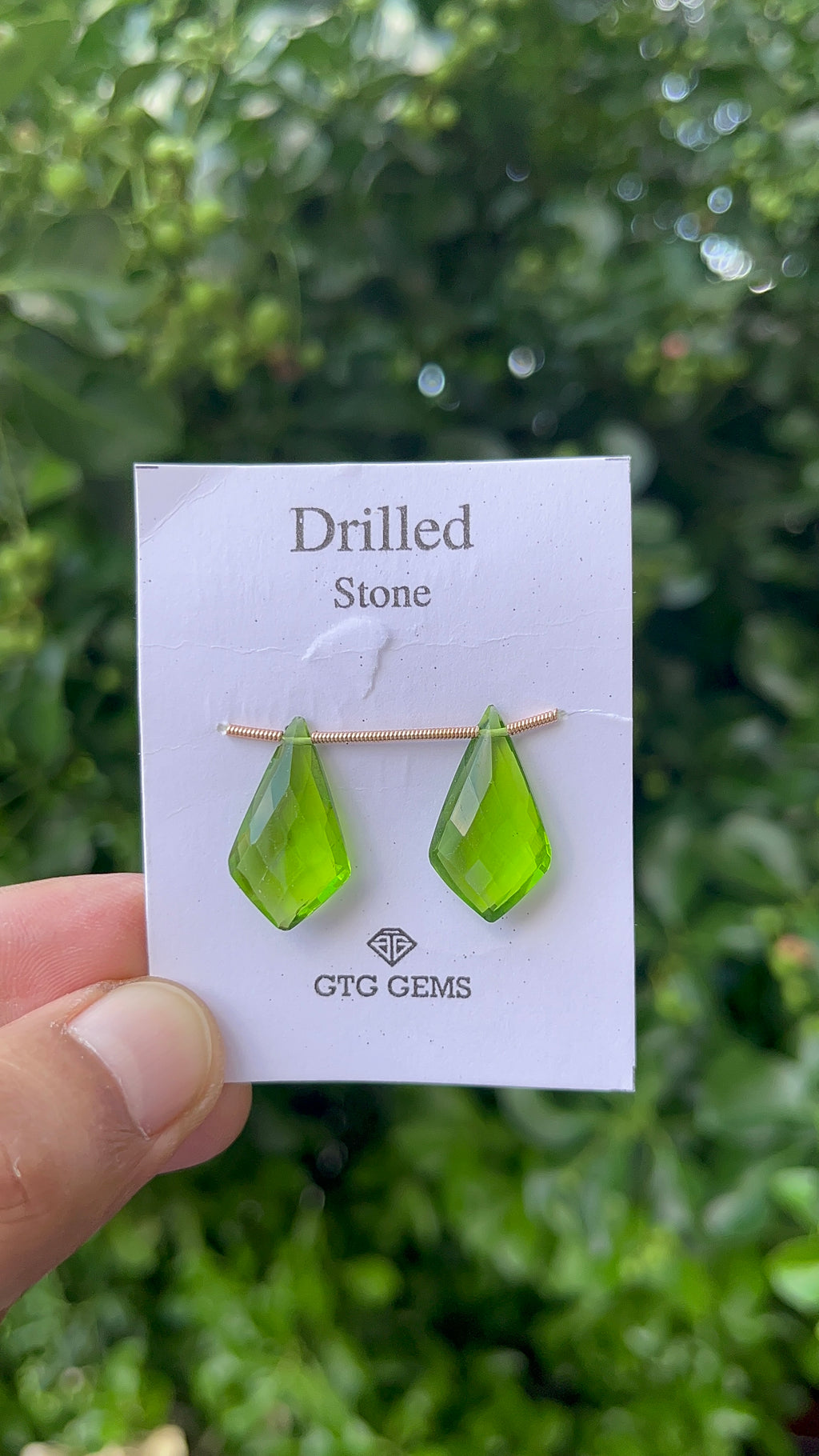 Drilled Peridot Hydro 22x13mm Approximately 13.50 Carat (GTG-HP-1)