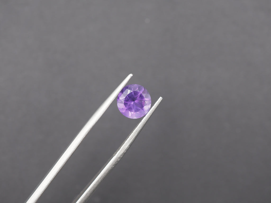 Amethyst Faceted 8 mm Matching Pair Approximately 3.30 Carat (GTG-AM-67)