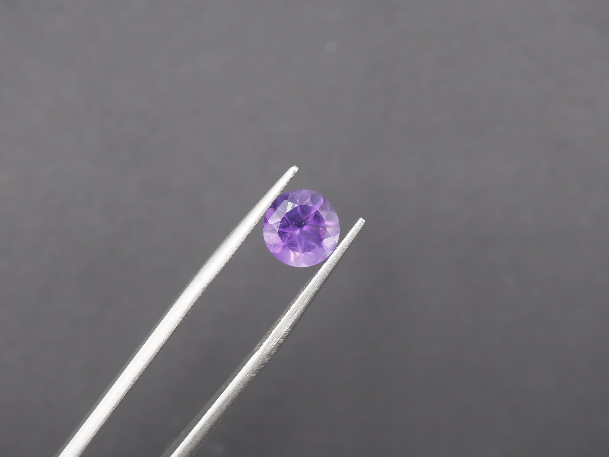 Amethyst Faceted 8 mm Matching Pair Approximately 3.30 Carat (GTG-AM-67)
