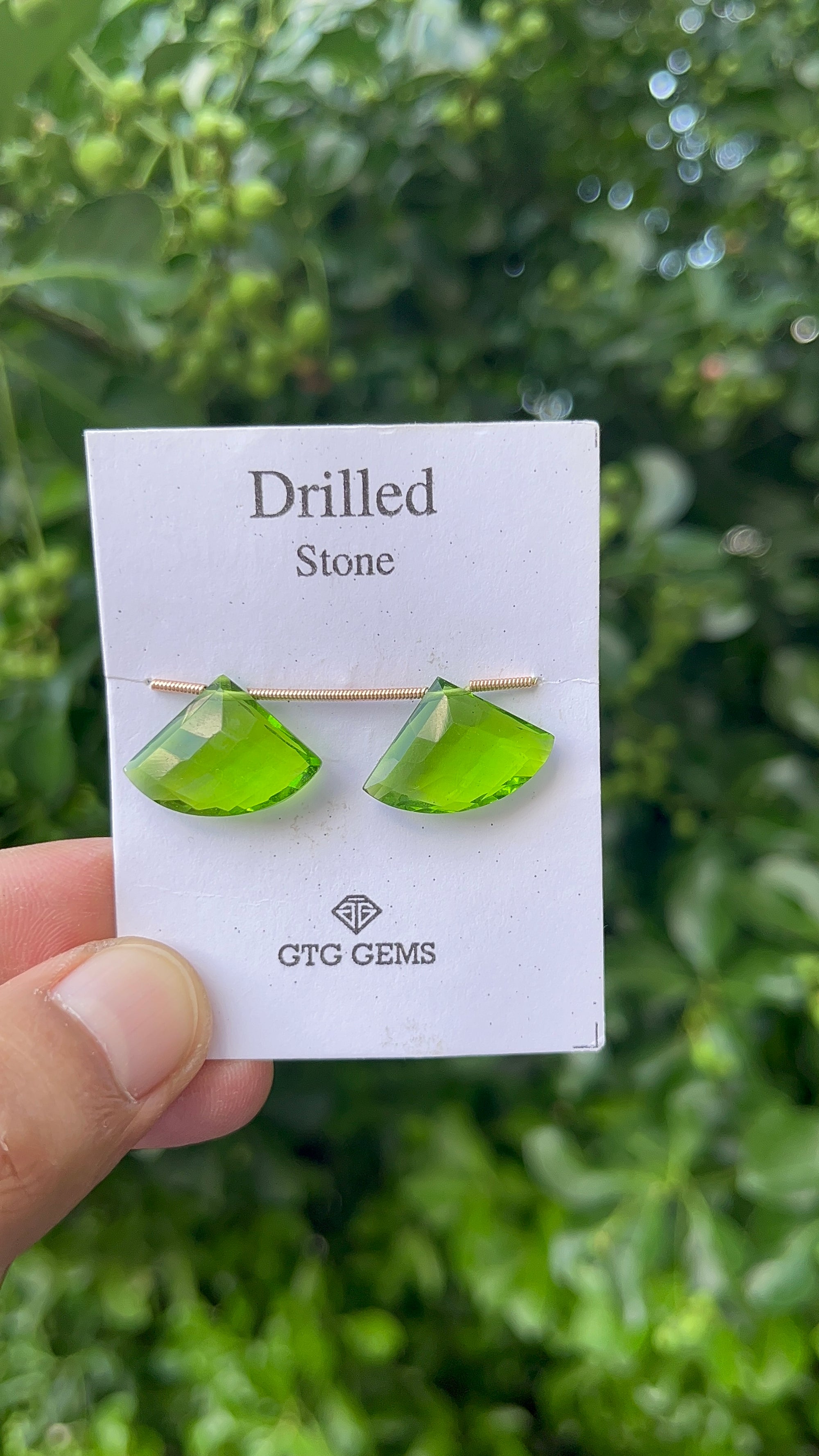 Drilled Peridot Hydro 14x20mm Approximately 16.50 Carat (GTG-HP-4)