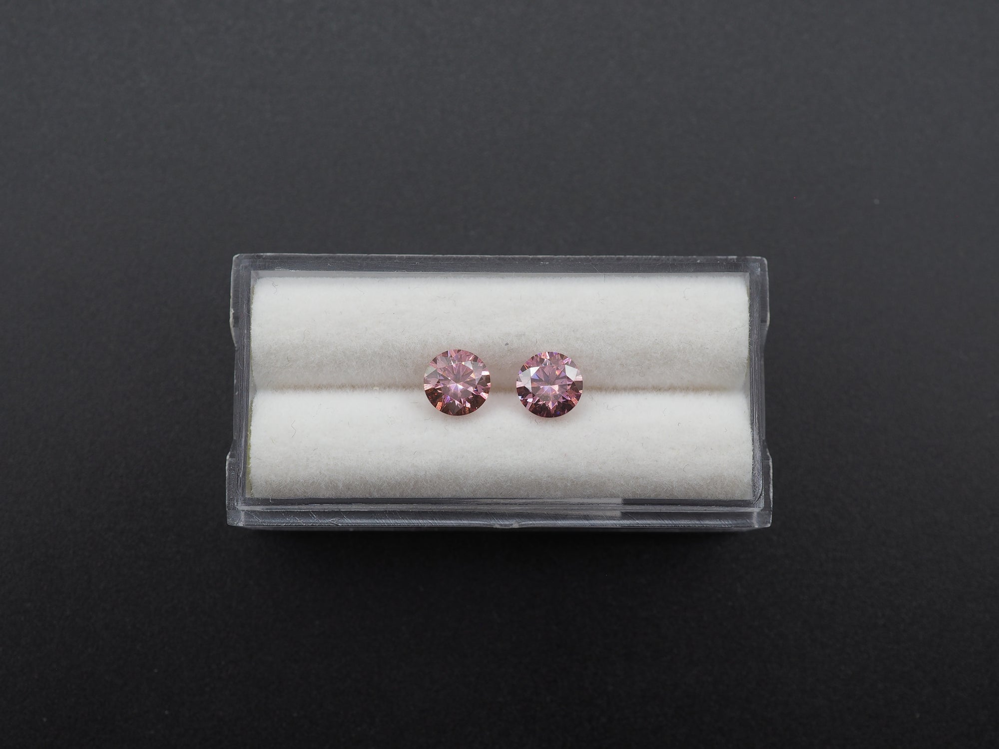 Pink Moissanite Faceted Round Shape 6.2mm Approximately 0.80 Carat