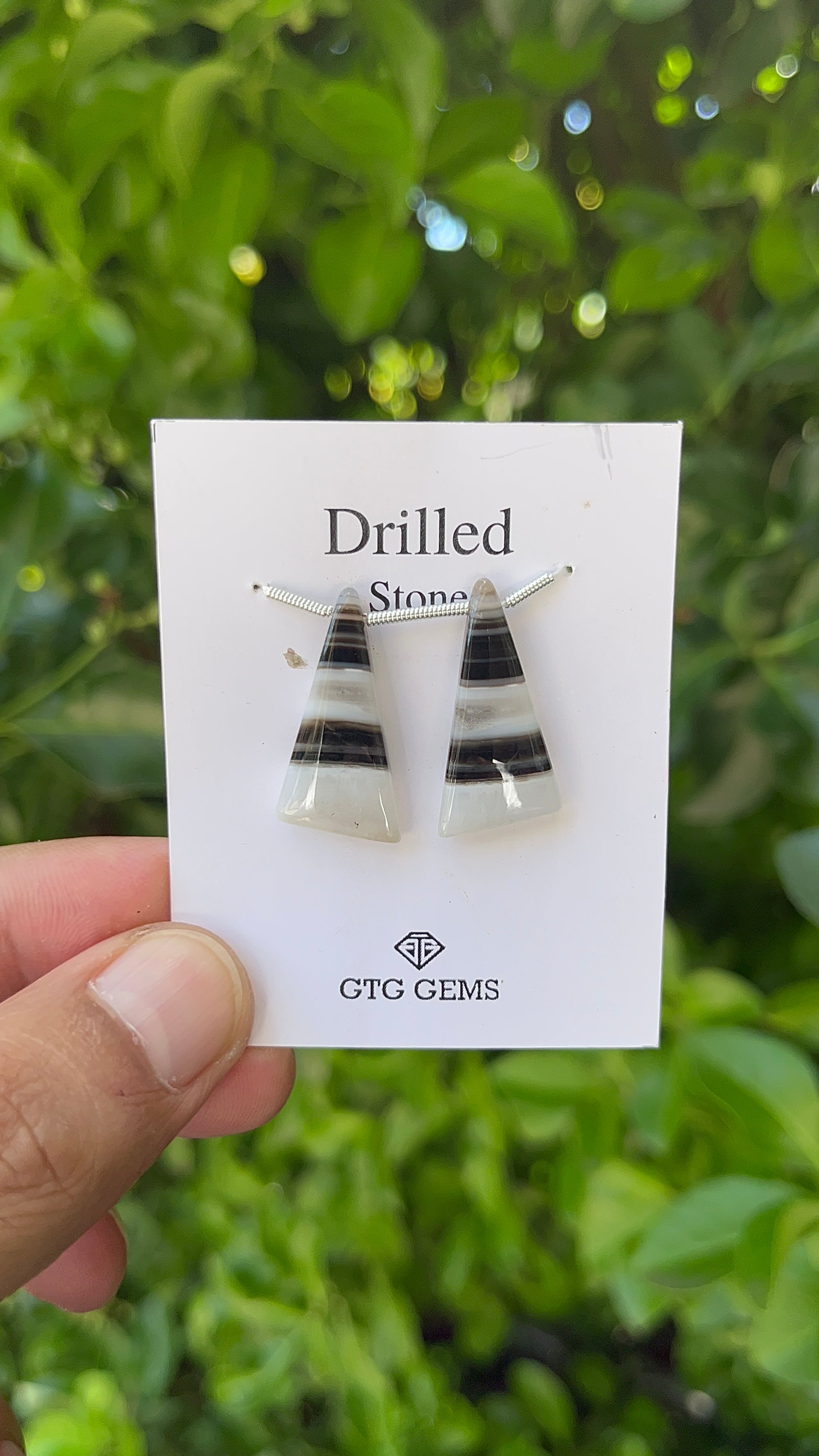 Suleimani Agate, Cabochon Drilled 26x13 mm Approximately 18 Carat (GTG-DMS-17)