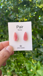 Rhodochrosite 20x9mm Matching Pair Cabochon