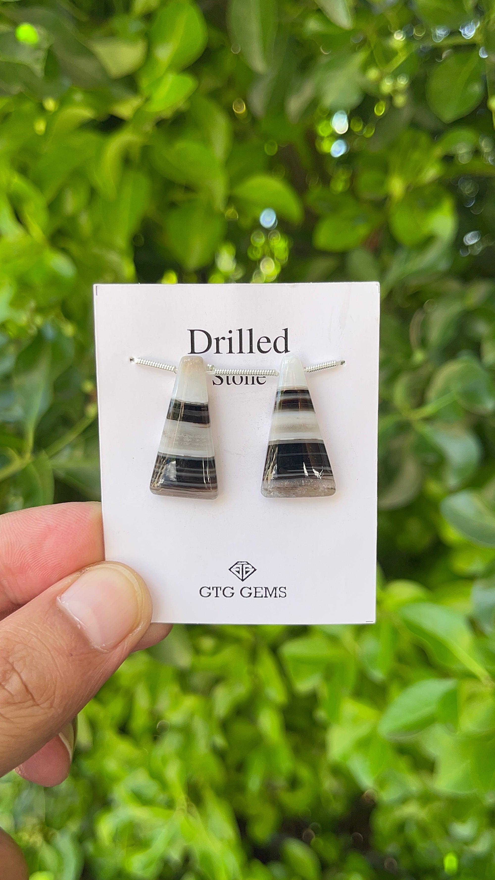 Suleimani Agate, Cabochon Drilled 26x14 mm Approximately 21 Carat (GTG-DMS-3)