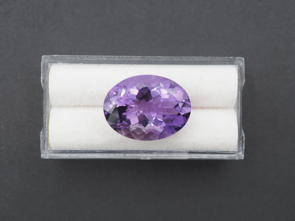 Amethyst Faceted 20.2 x15.2 mm Single Piece Approximately 16.48 Carat (GTG-AM-58)