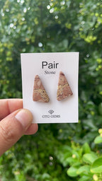Picture Jasper 26x14mm Matching Pair Cabochon