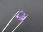 Amethyst Faceted  14.1x12.1 mm Single Piece Approximately 6.53 Carat (GTG-AM-60)