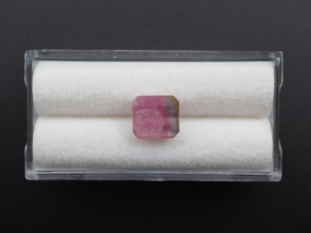 Watermelon Tourmaline Faceted Gemstone 8.8x8.1 mm