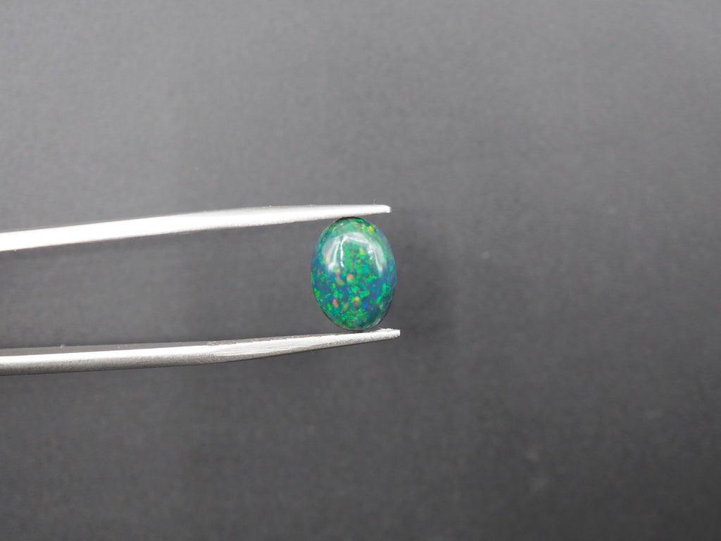 Ethiopian Black Opal Cabochon 10.5x8 mm Approximately 1.52 Carat (GTG-BOP-46)
