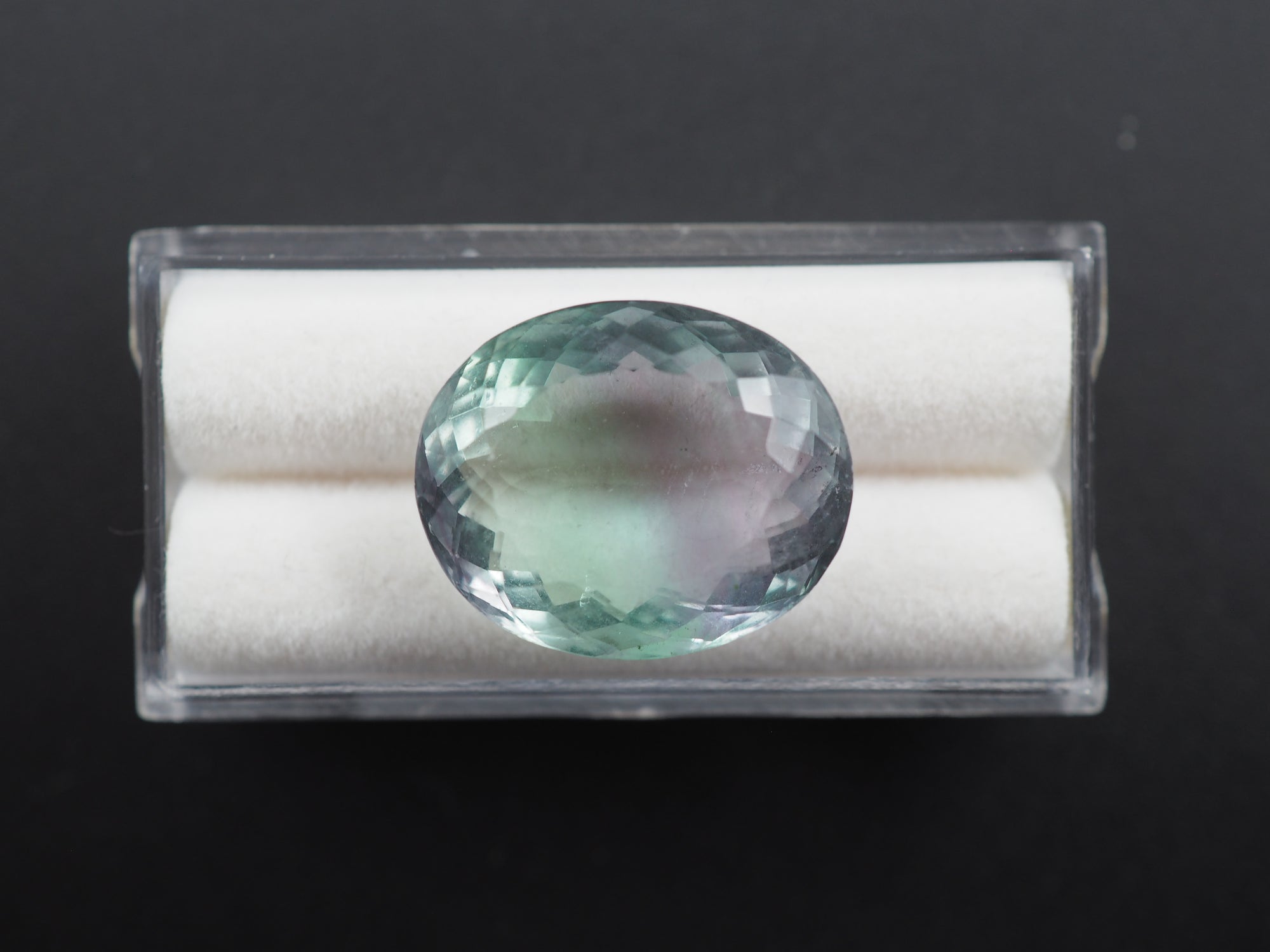 Fluorite Faceted Gemstone 20x17 mm