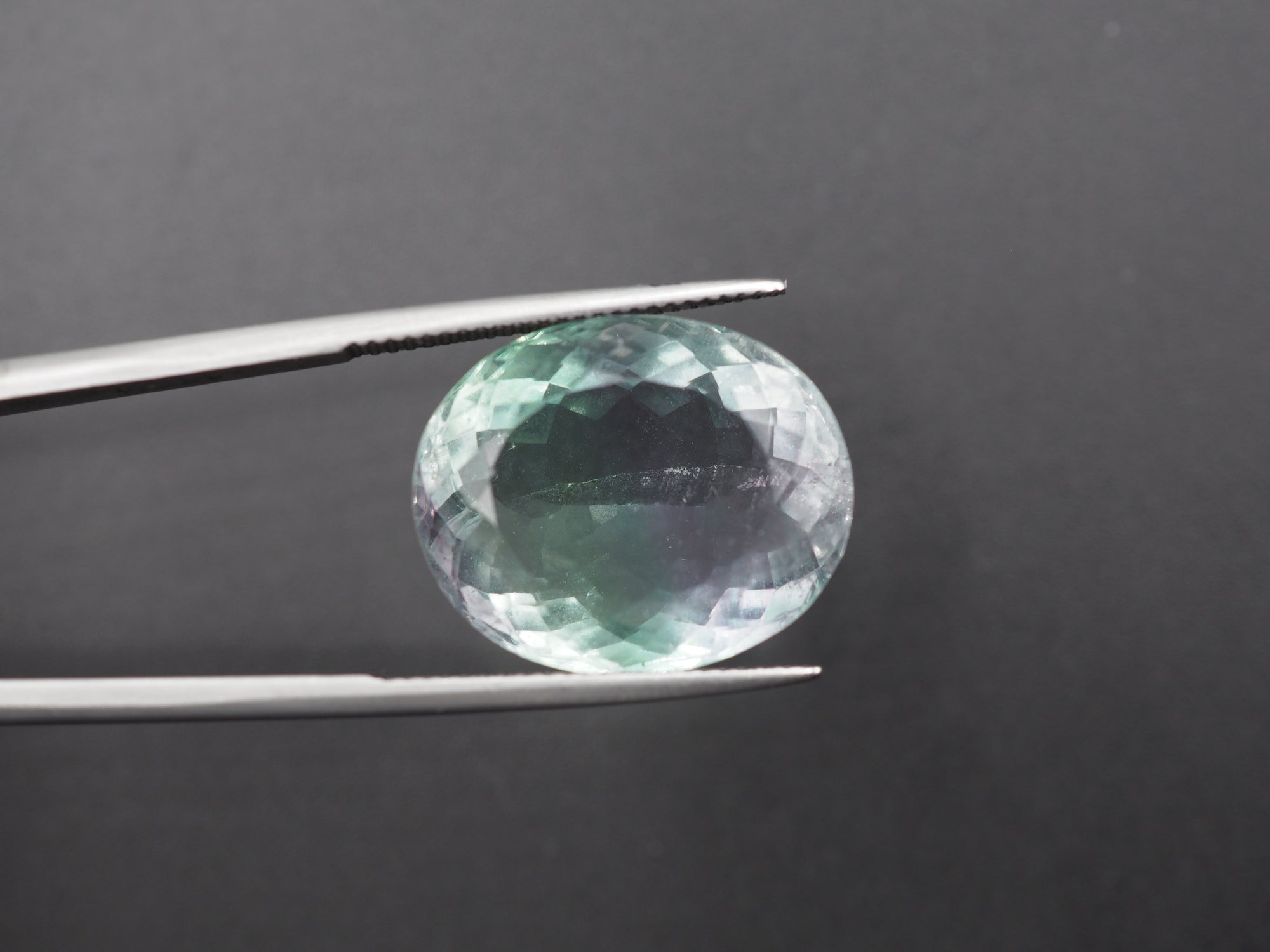 Fluorite Faceted Gemstone 20x17 mm