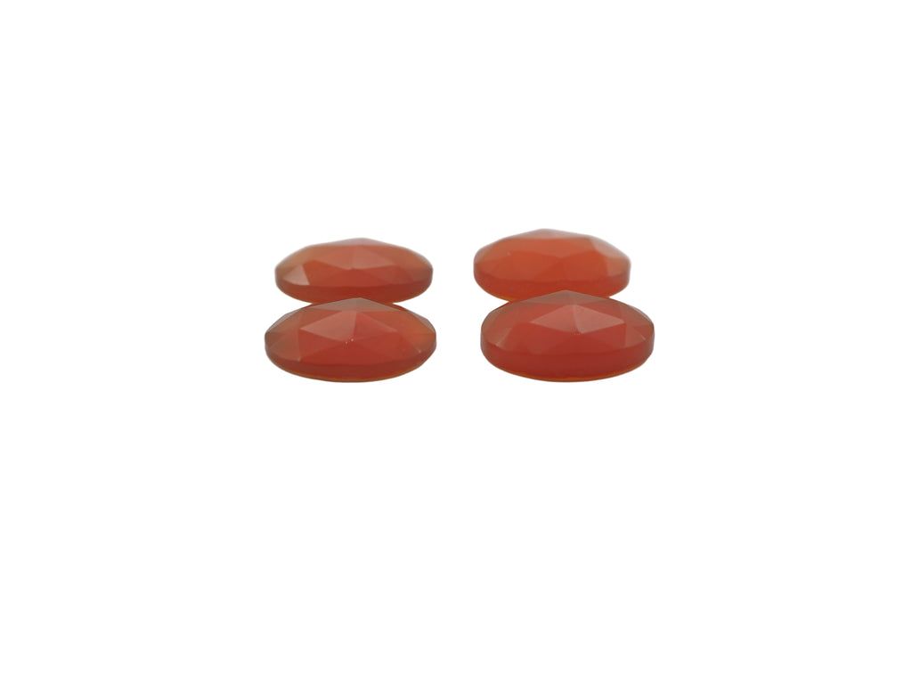 Rose Cut Carnelian Oval  10x8mm Approximately  6.24 Carat (GTG-RCC-4)