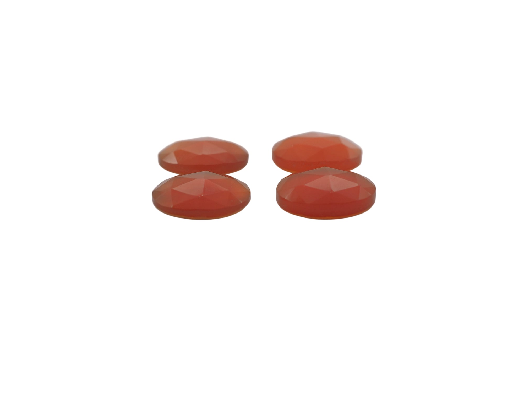Rose Cut Carnelian Oval  10x8mm Approximately  6.24 Carat (GTG-RCC-4)