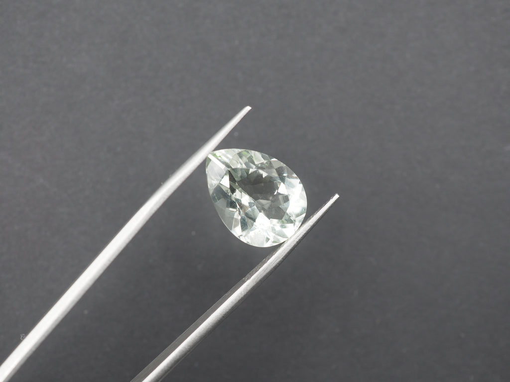 Green Amethyst Faceted 16x11.9 mm  Single Piece Approximately 7.28 Carat   (GTG-GAM-4)
