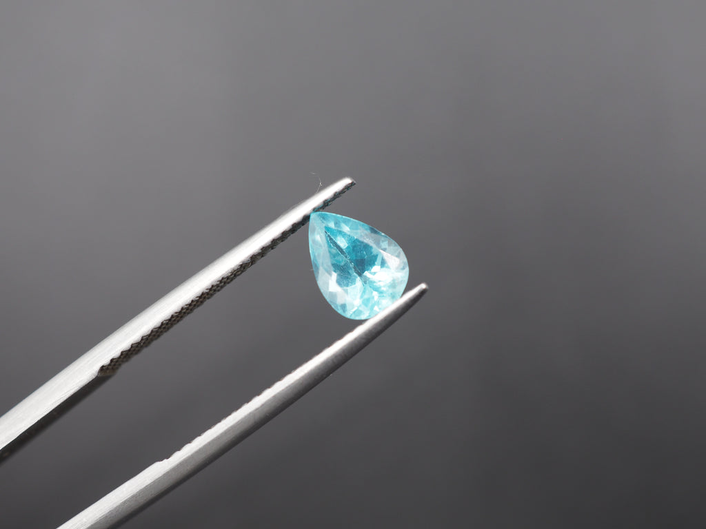 Natural Blue Apatite 7.7x5.7 mm Faceted Gemstone