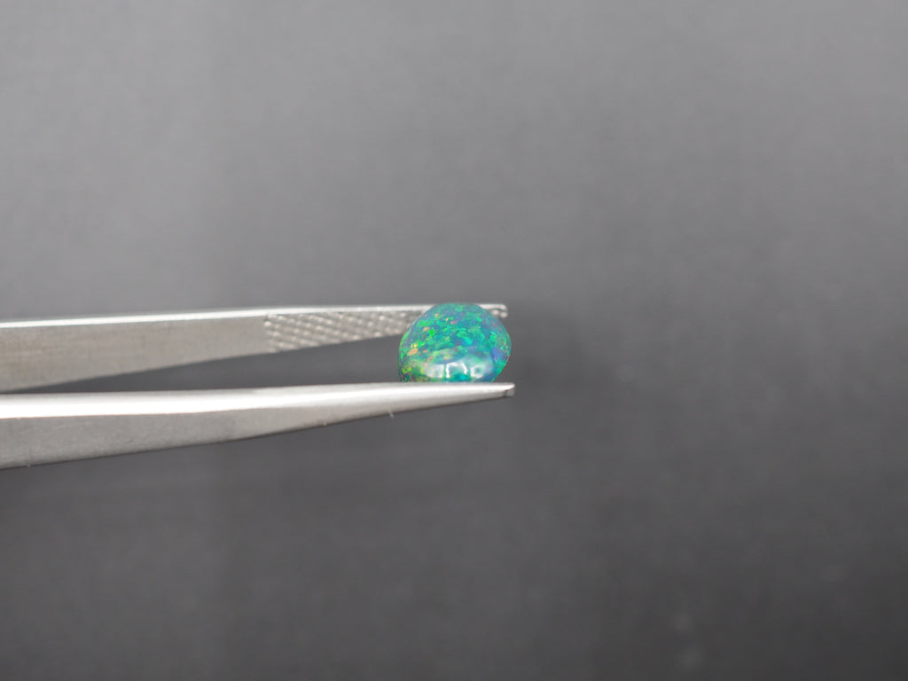 Ethiopian Black Opal Cabochon 10.5x8 mm Approximately 1.52 Carat (GTG-BOP-46)