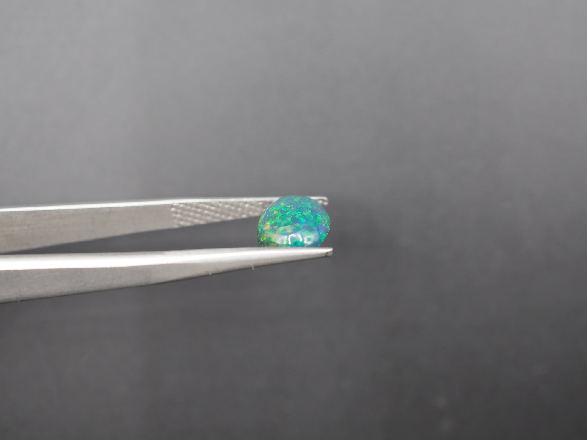Ethiopian Black Opal Cabochon 10.5x8 mm Approximately 1.52 Carat (GTG-BOP-46)