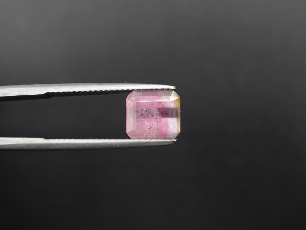 Watermelon Tourmaline Faceted Gemstone 8.8x8.1 mm