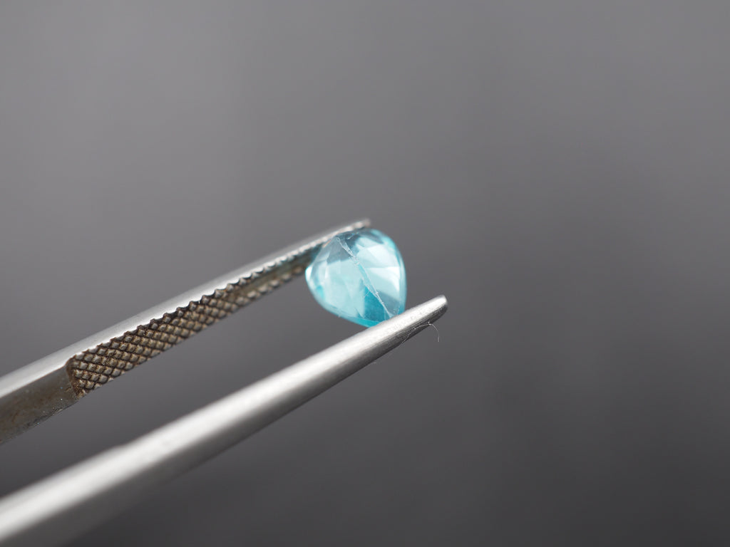 Natural Blue Apatite 7.7x5.7 mm Faceted Gemstone