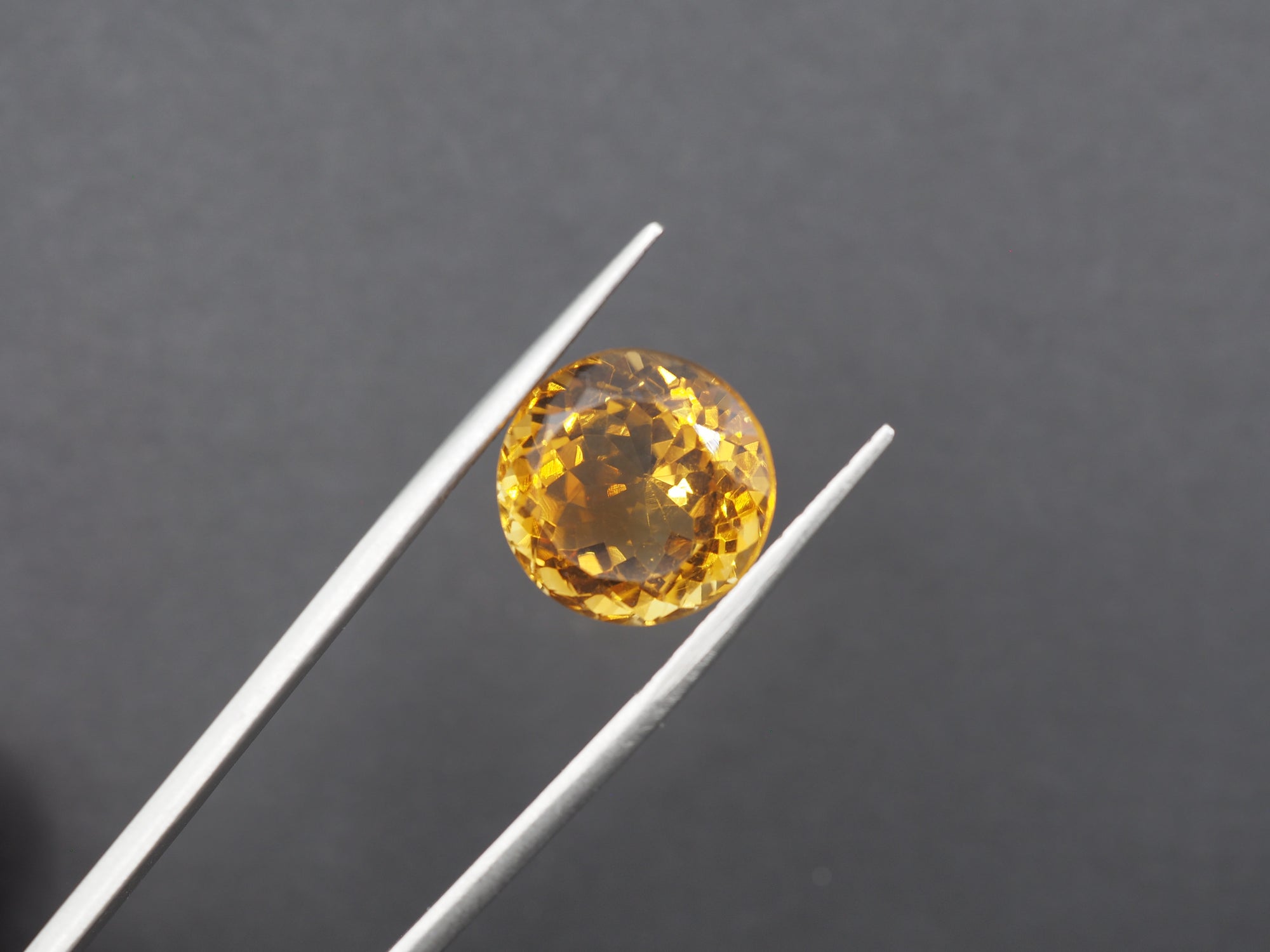 Citrine Faceted 13.6 mm Single Piece Approximately 10.12 Carat (GTG-CT-15)