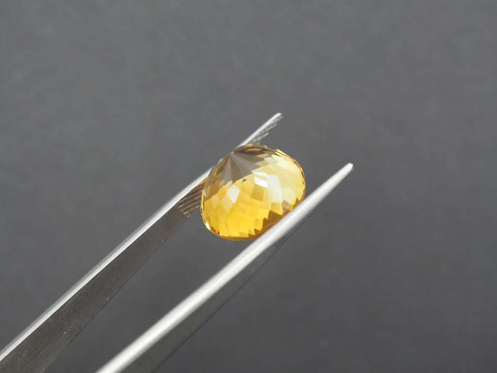 Citrine Faceted 13.6 mm Single Piece Approximately 10.12 Carat (GTG-CT-15)
