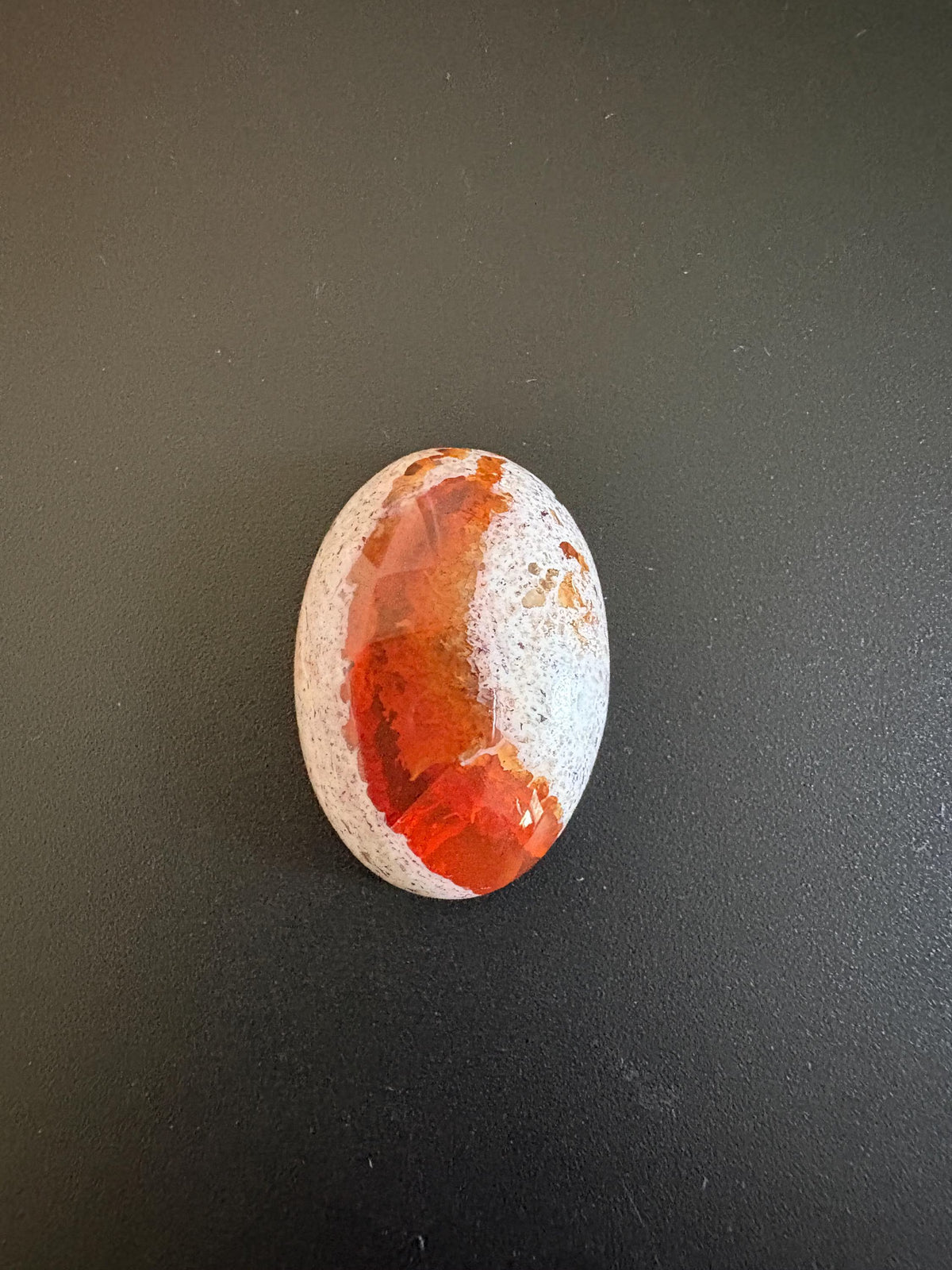 Mexican Fire Opal Cabochon 27x19 mm Approximately 26.88 Carat