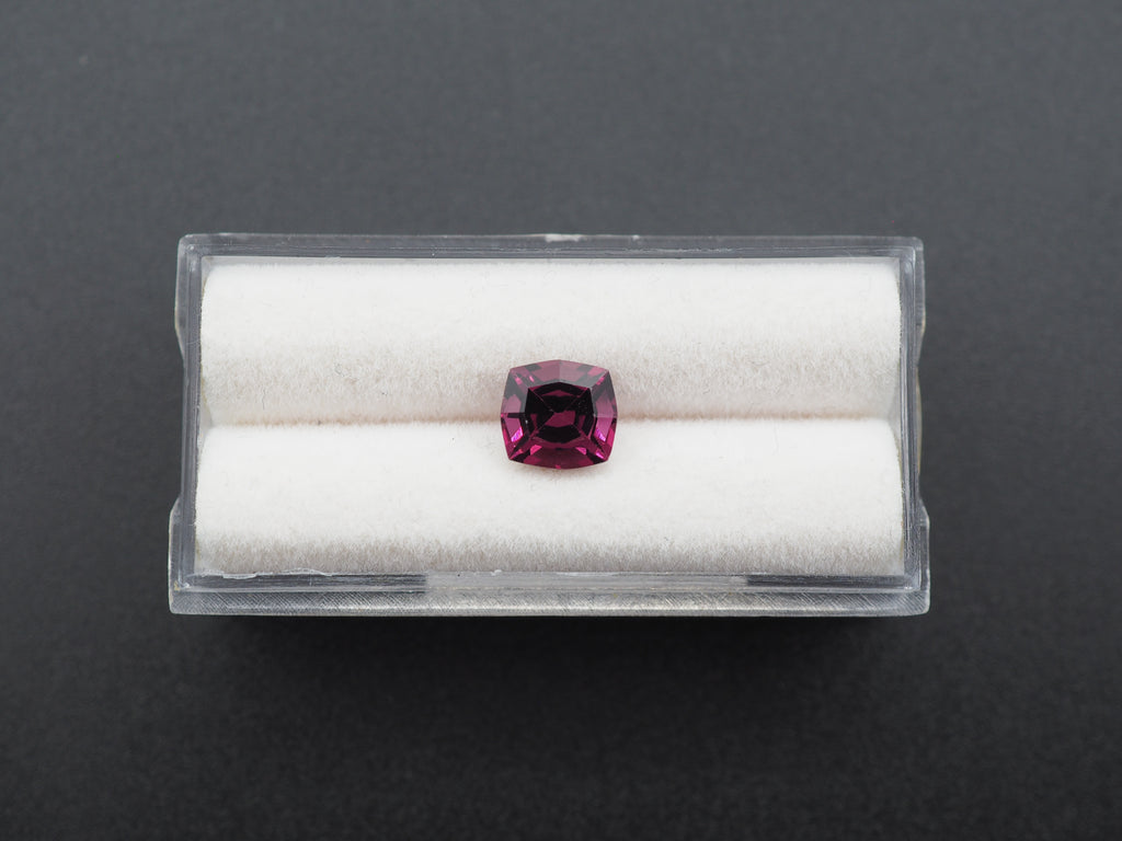 Purple Garnet Faceted 7.6x7.1 mm Approximately 2.06 Carat (GTG-PG-14)