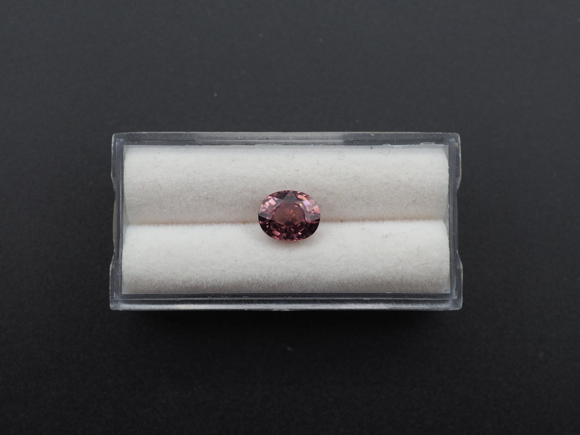 Purple Zircon Faceted Oval Shape 8.5x7mm Approximately 3.03 Carat