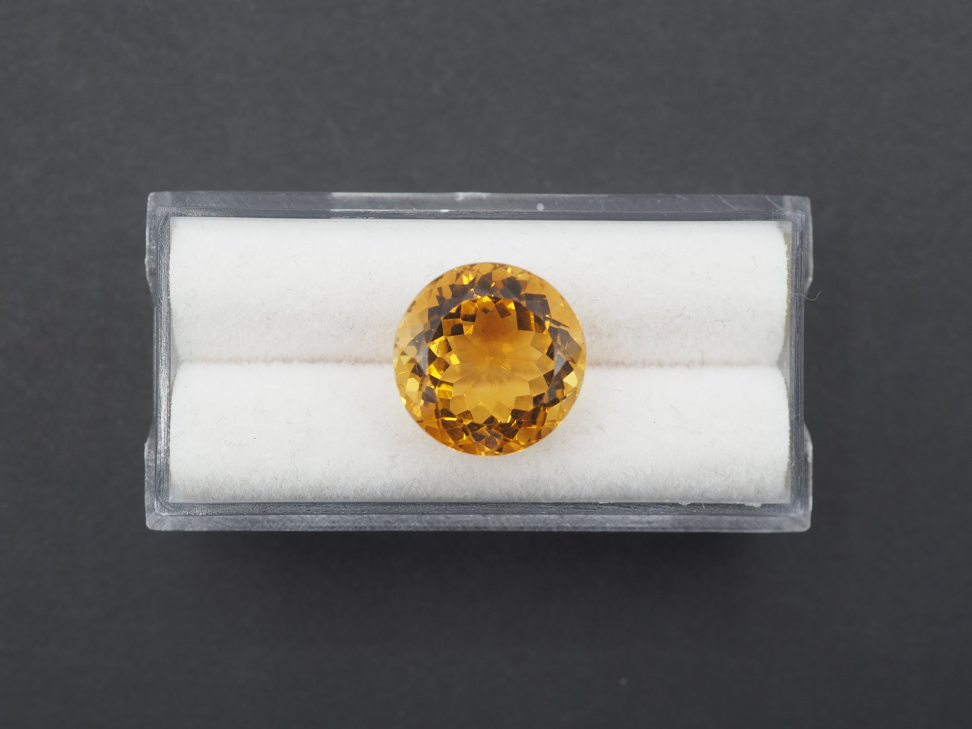 Citrine Faceted 13.6 mm Single Piece Approximately 10.12 Carat (GTG-CT-15)