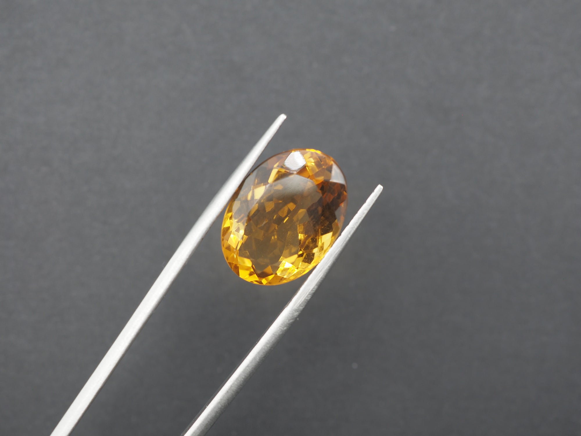 Citrine Faceted 17.7x12.7 mm Single Piece Approximately 10.07 Carat (GTG-CT-10)