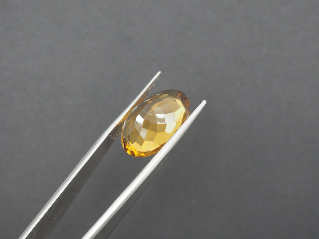 Citrine Faceted 17.7x12.7 mm Single Piece Approximately 10.07 Carat (GTG-CT-10)