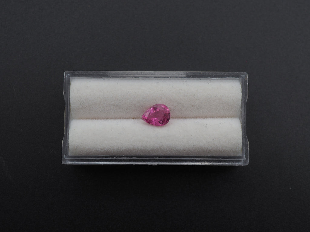 Tourmaline Faceted  Pear Shape 7.7 x 5.85 x 3.7 mm Single Piece Approximately 0.94 Carat