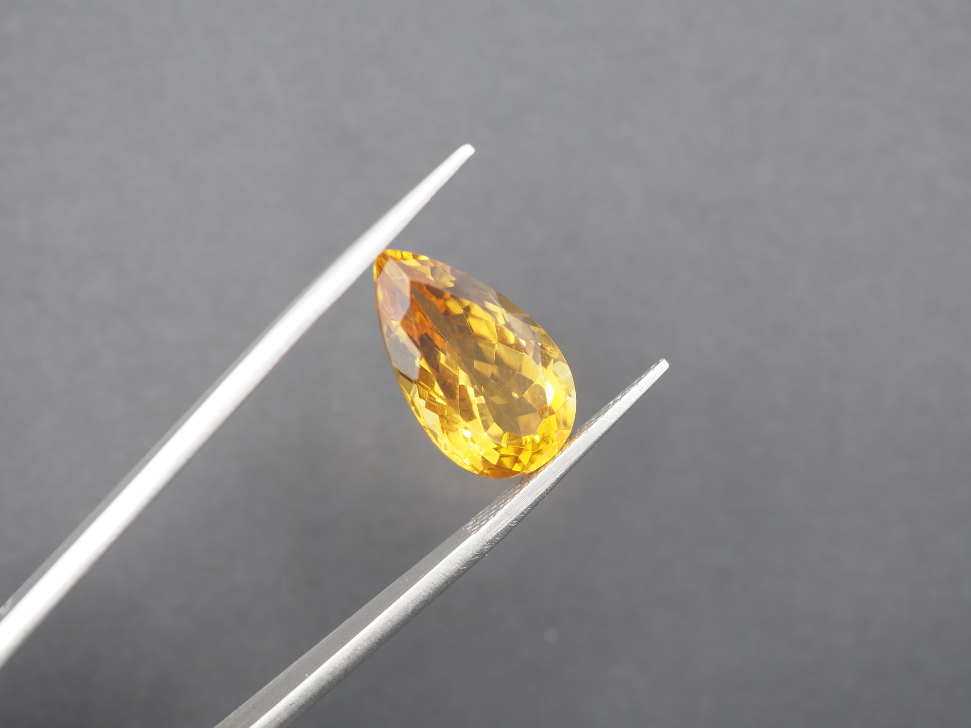 Citrine Faceted 18.4x10.8 mm Single Piece Approximately 8.68 Carat (GTG-CT-12)