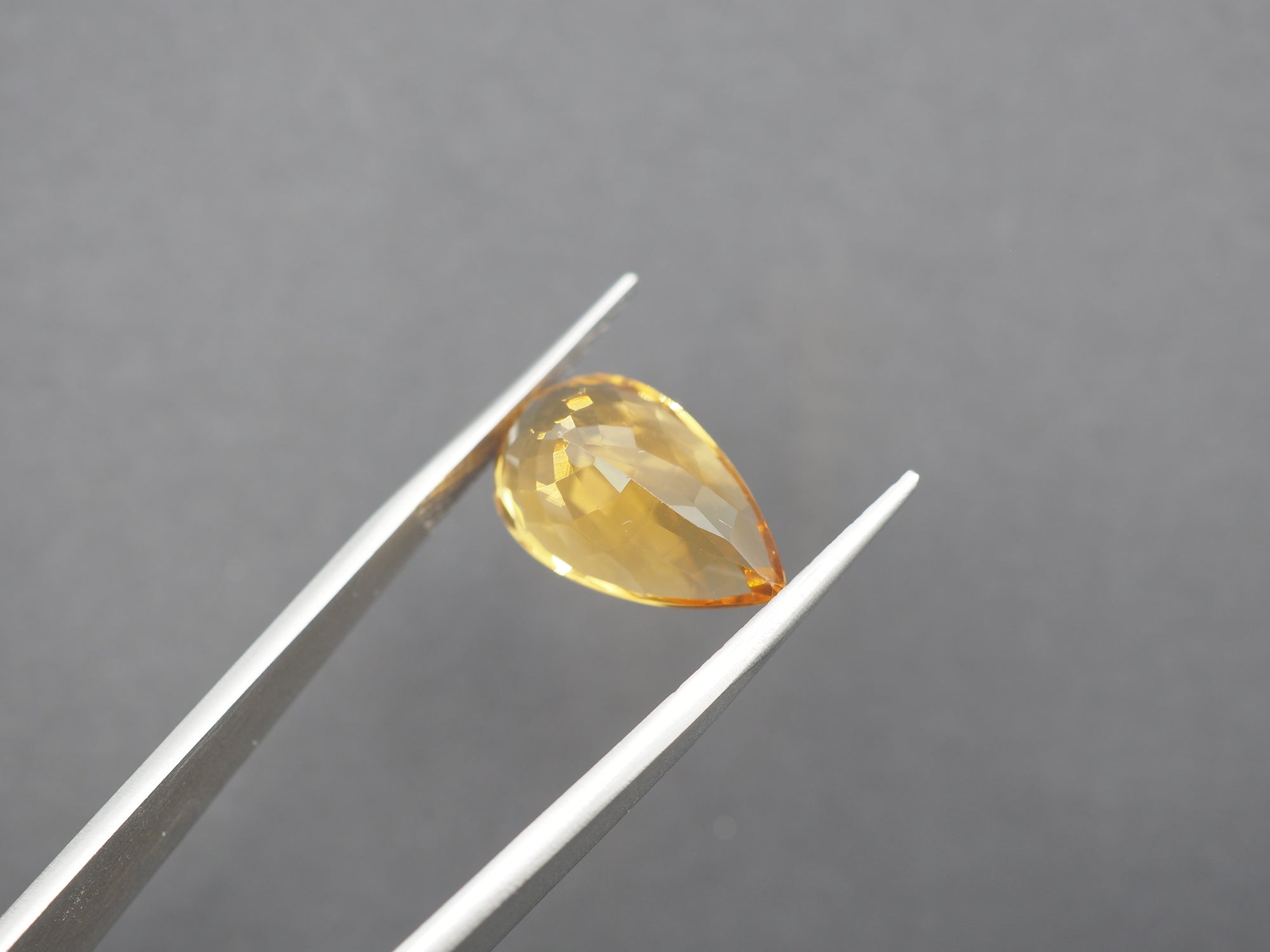 Citrine Faceted 18.4x10.8 mm Single Piece Approximately 8.68 Carat (GTG-CT-12)